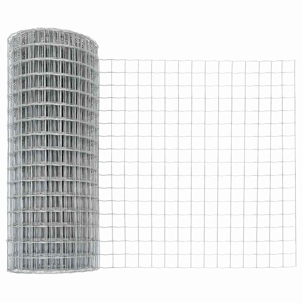 Τεντώτο με στήριγμα Ασημί 0,4 x 10 μ Ατσάλι