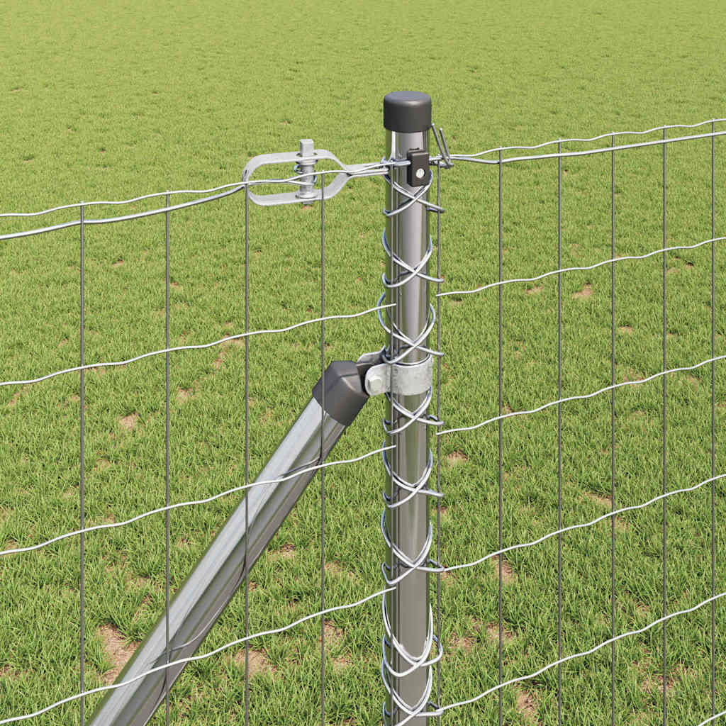 Τεντώτο με στήριγμα Ασημί 1,2 x 10 m Ατσάλι