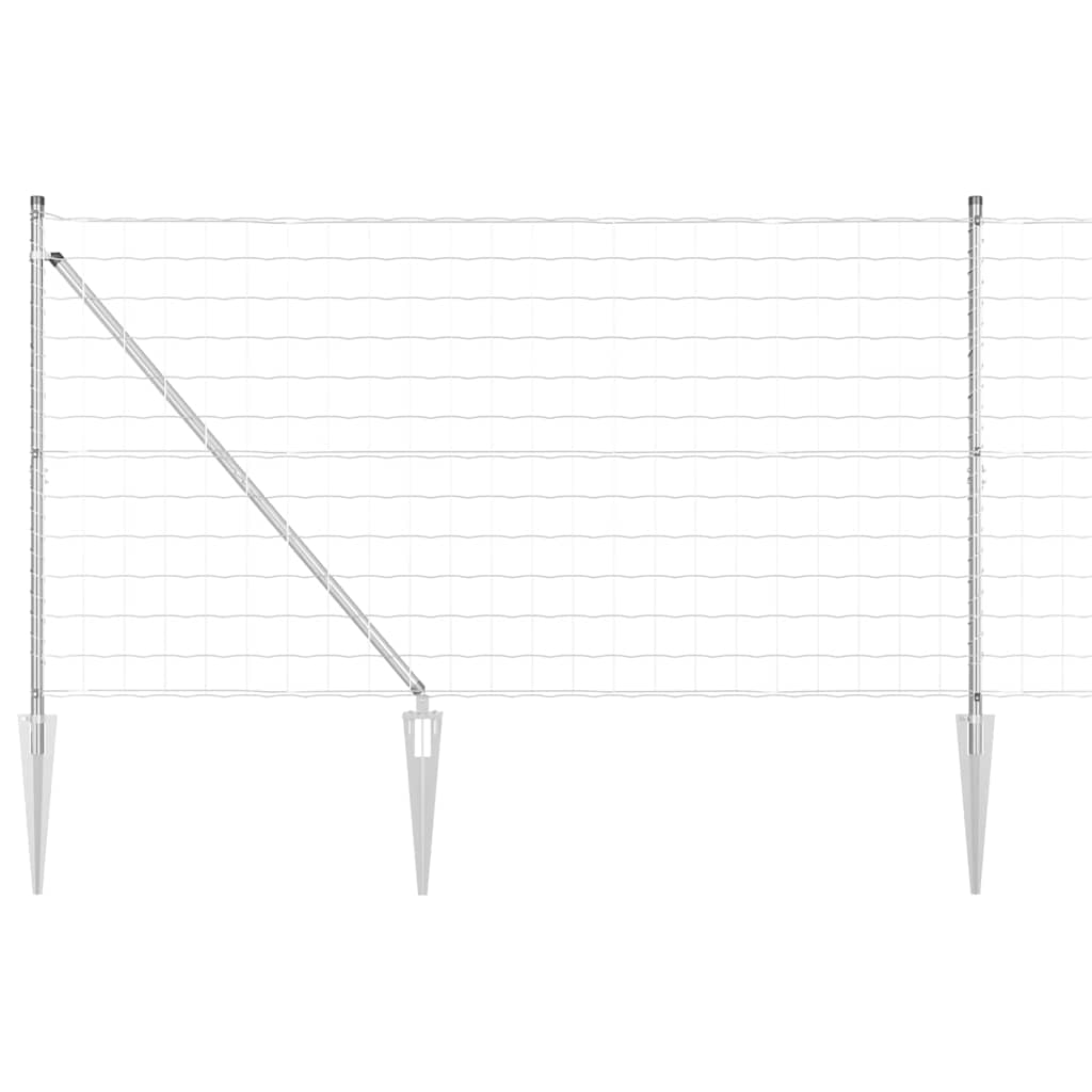 Τεντώτο με στήριγμα Ασημί 1,2 x 10 m Ατσάλι