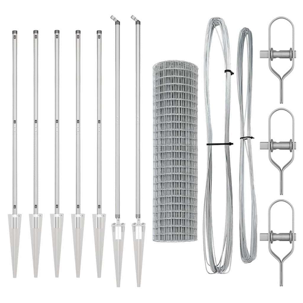 Τεντώτο με στήριγμα Ασημί 1,2 x 10 m Ατσάλι