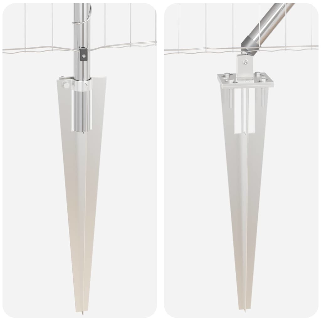 Τεντώτο με στήριγμα Ασημί 0,4 x 50 μ. Ατσάλι