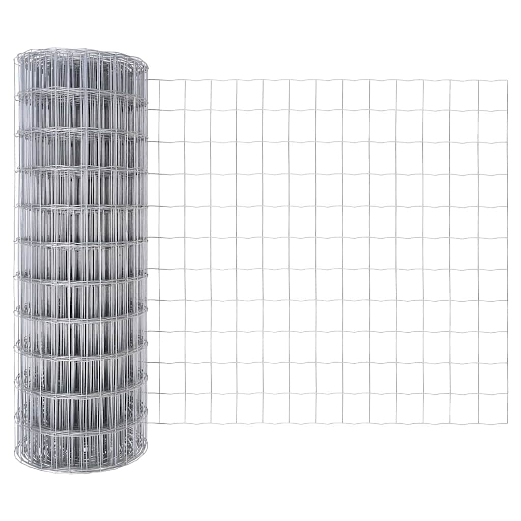 Τεντώτο με στήριγμα Ασημί 0,8 x 10 m Ατσάλι