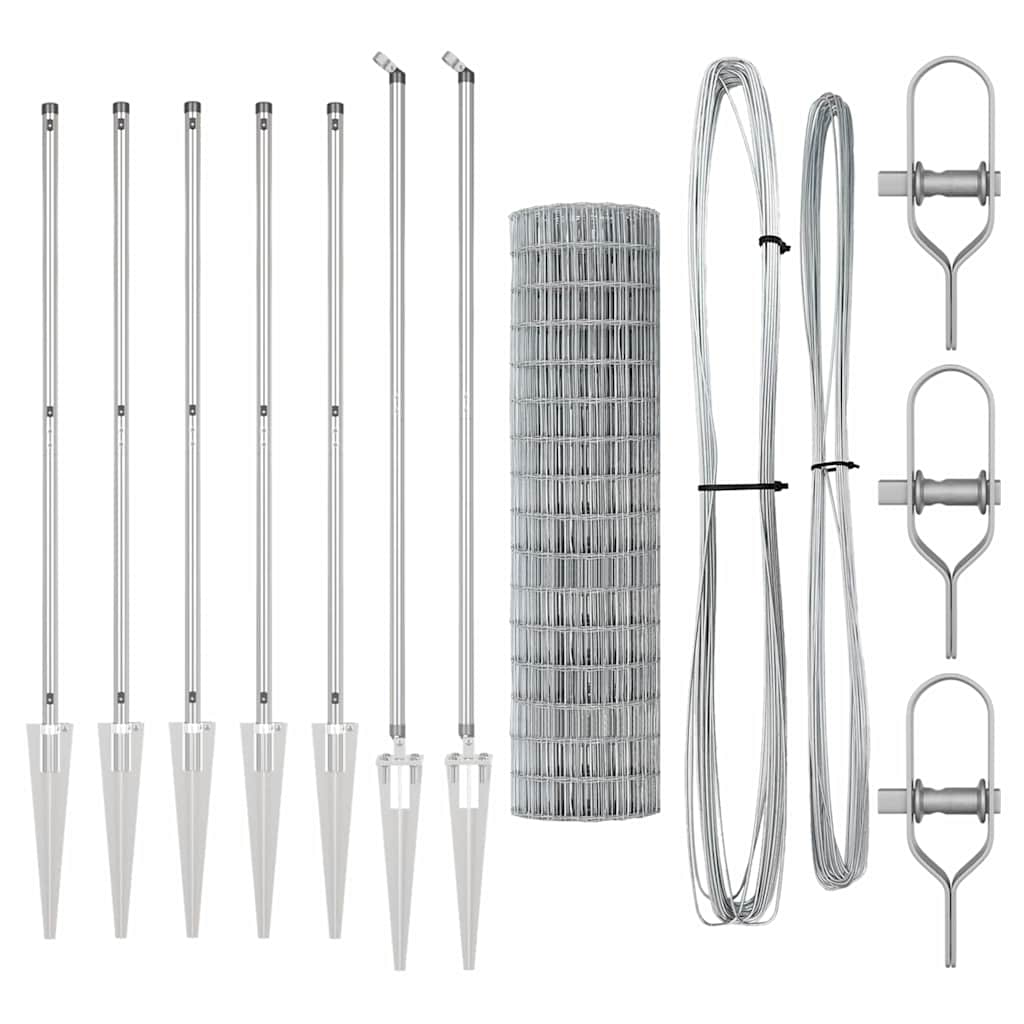 Τεντώτο με στήριγμα Ασημί 1,2 x 10 m Ατσάλι