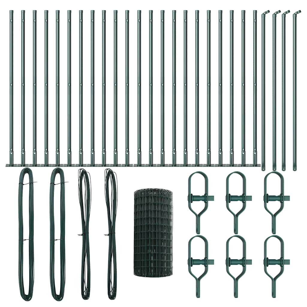 Τεντώτο με στήριγμα Πράσινο 0,6 x 50 μ. Χάλυβας και PVC