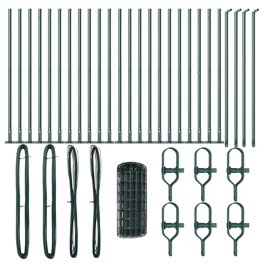 Τεντώτο με στήριγμα Πράσινο 0,4 x 50 μ. Χάλυβας και PVC