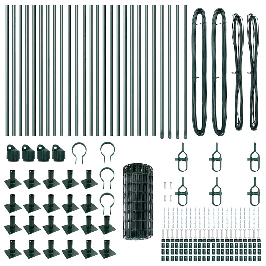 Τεντώτο με στήριγμα Πράσινο 0,4 x 50 μ. Χάλυβας και PVC