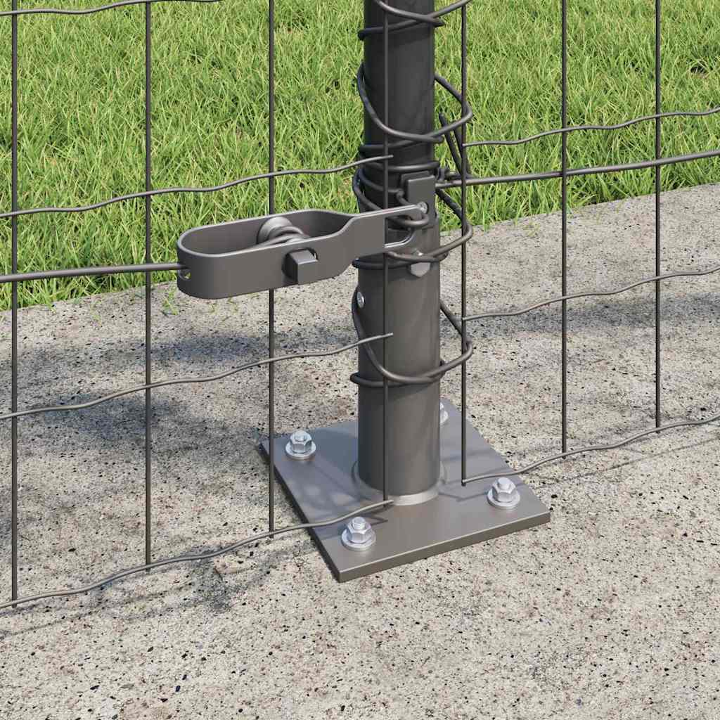 Τεντώτο με στήριγμα Γκρι 1 x 25 m Χάλυβας και PVC