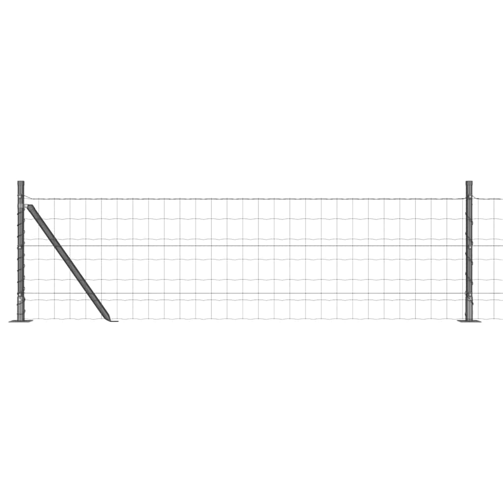Τεντώτο με στήριγμα Γκρι 0,4 x 25 μ Χάλυβας και PVC - Pakobazaar