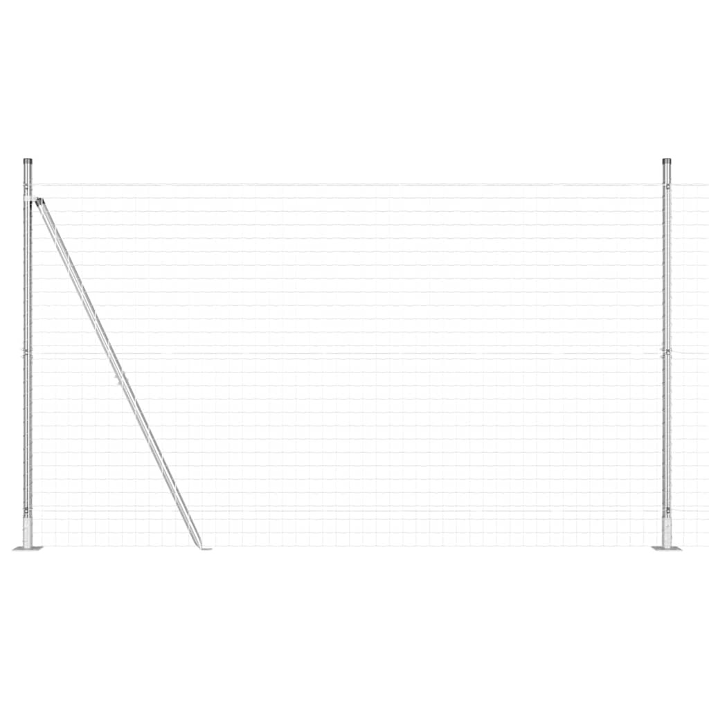 Τεντώτο με στήριγμα Ασημί 1,5 x 10 m Ατσάλι