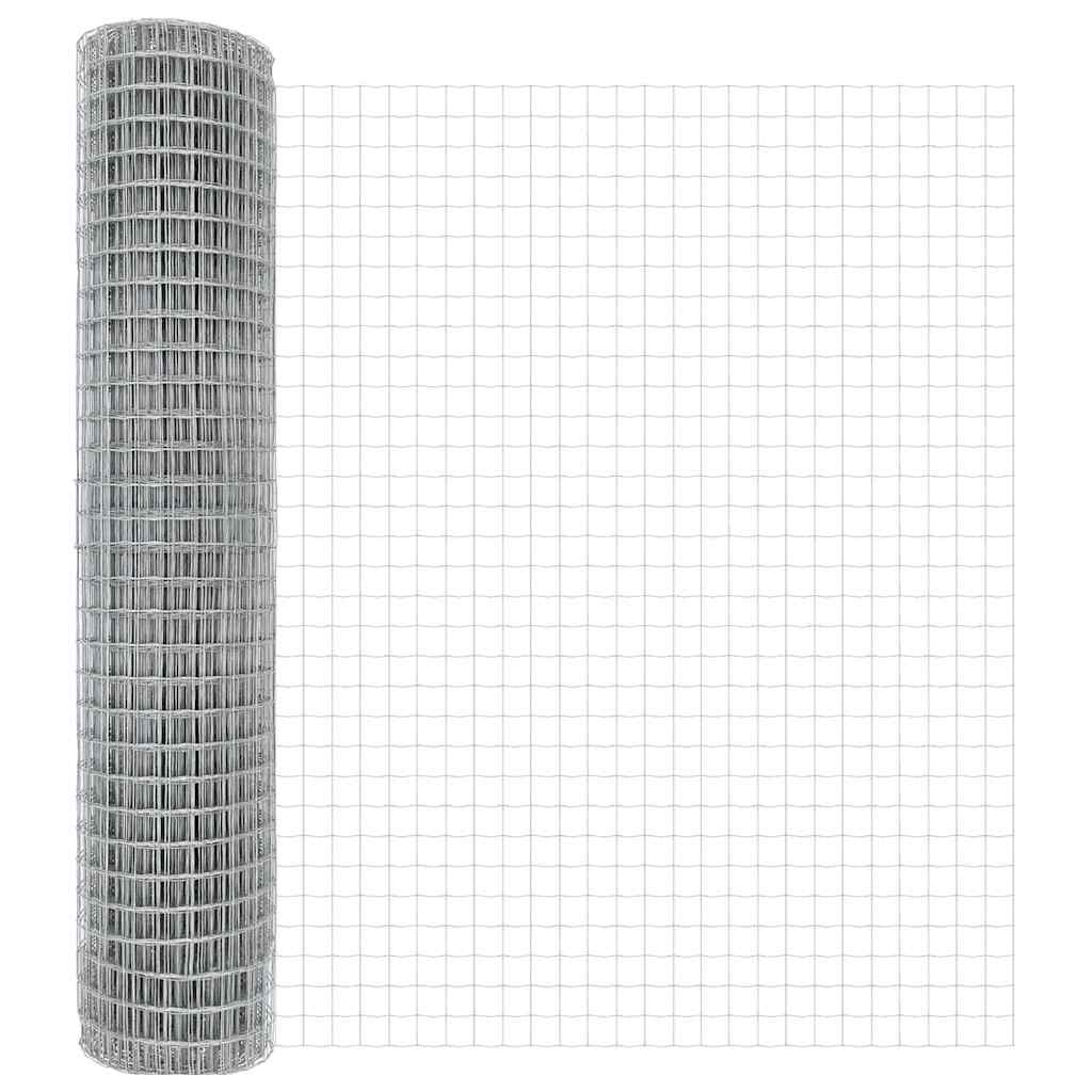 Τεντώτο με στήριγμα Ασημί 1,6 x 10 m Ατσάλι
