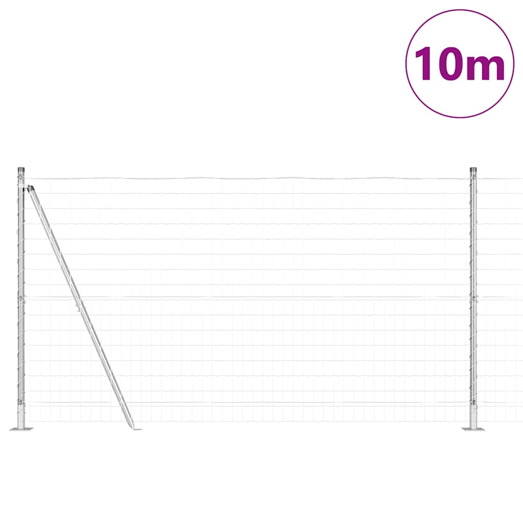 Τεντώτο με στήριγμα Ασημί 1,2 x 10 m Ατσάλι