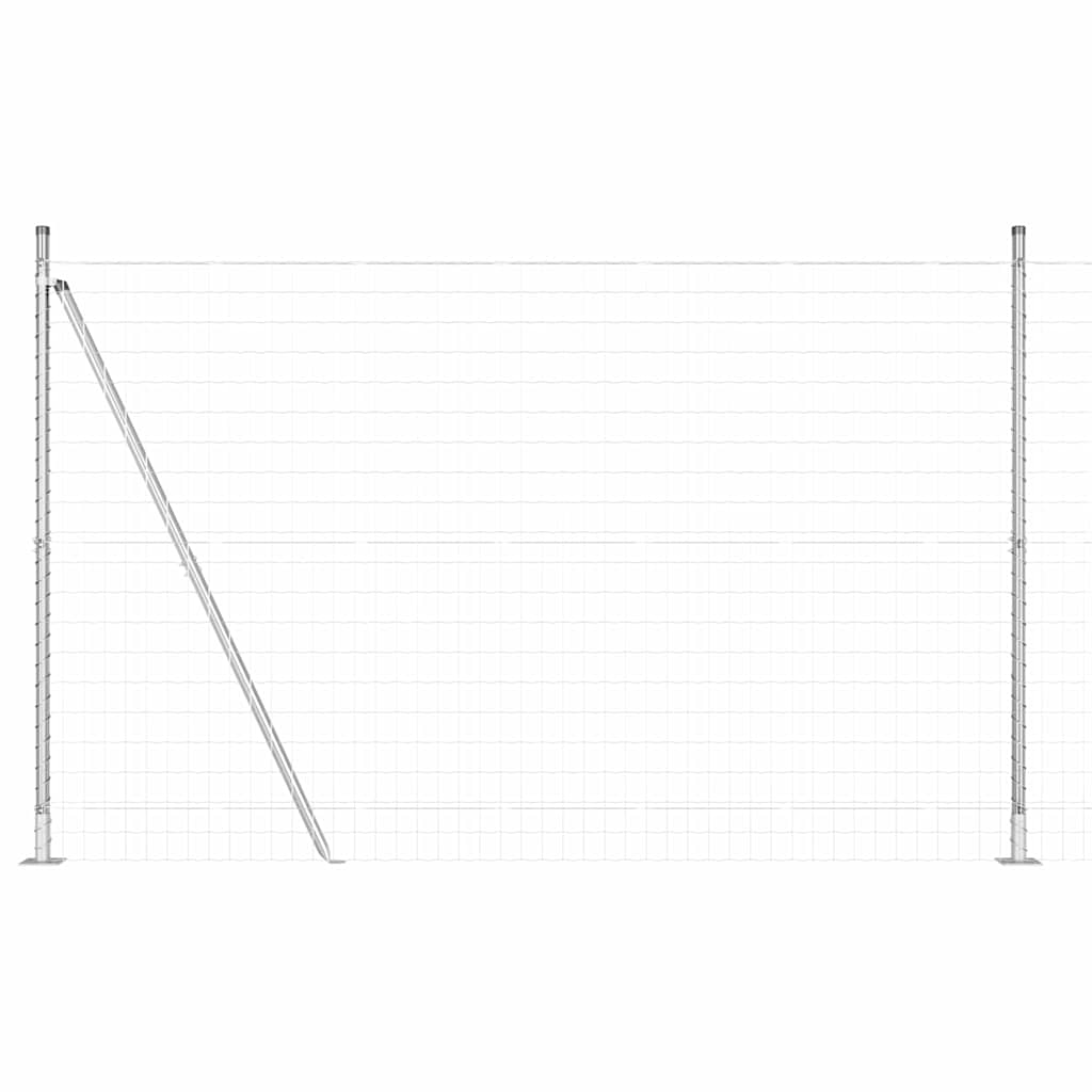 Τεντώτο με στήριγμα Ασημί 1,4 x 10 m Ατσάλι