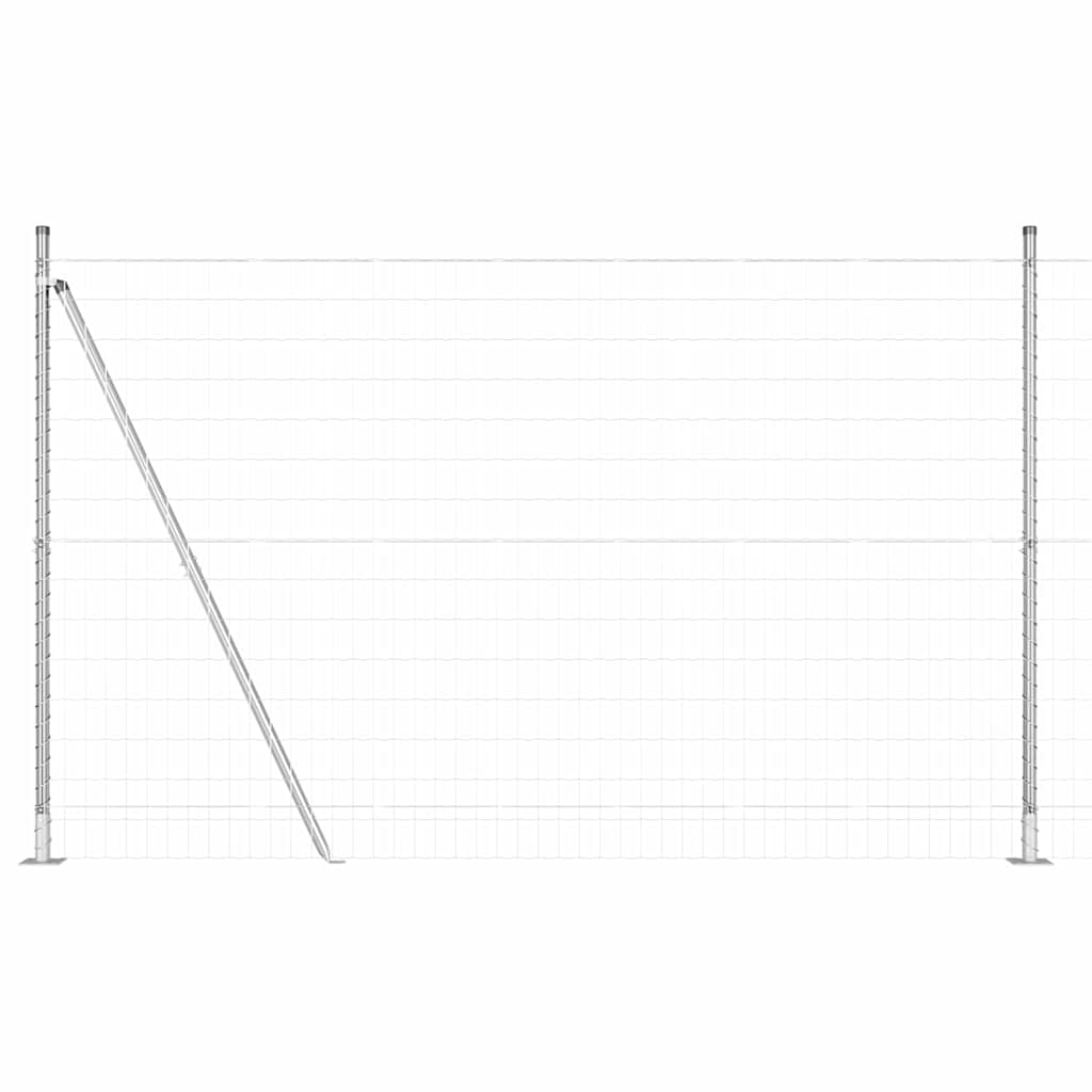 Τεντώτο με στήριγμα Ασημί 1,4 x 10 m Ατσάλι