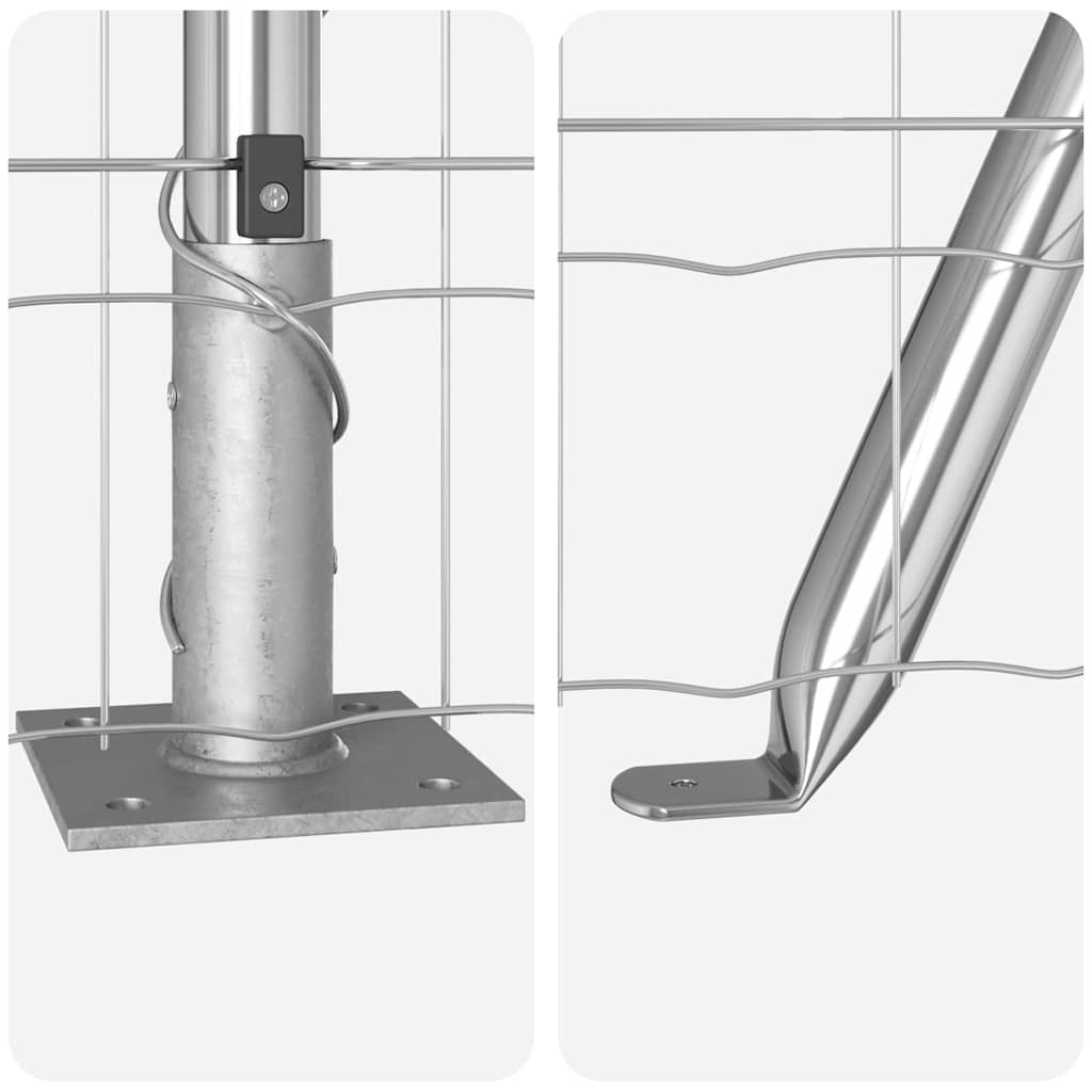 Τεντώτο με στήριγμα Ασημί 0,6 x 25 μ Ατσάλι