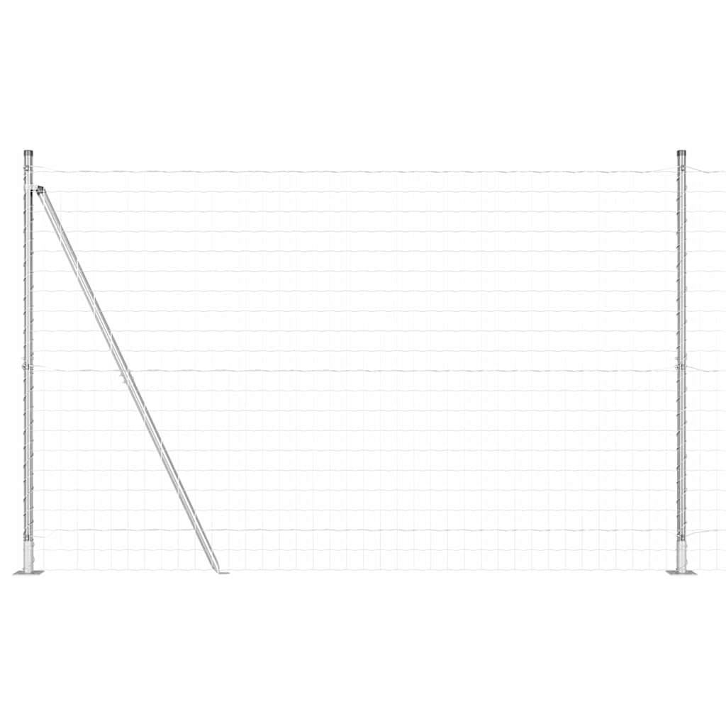 Τεντώτο με στήριγμα Ασημί 1,4 x 10 m Ατσάλι