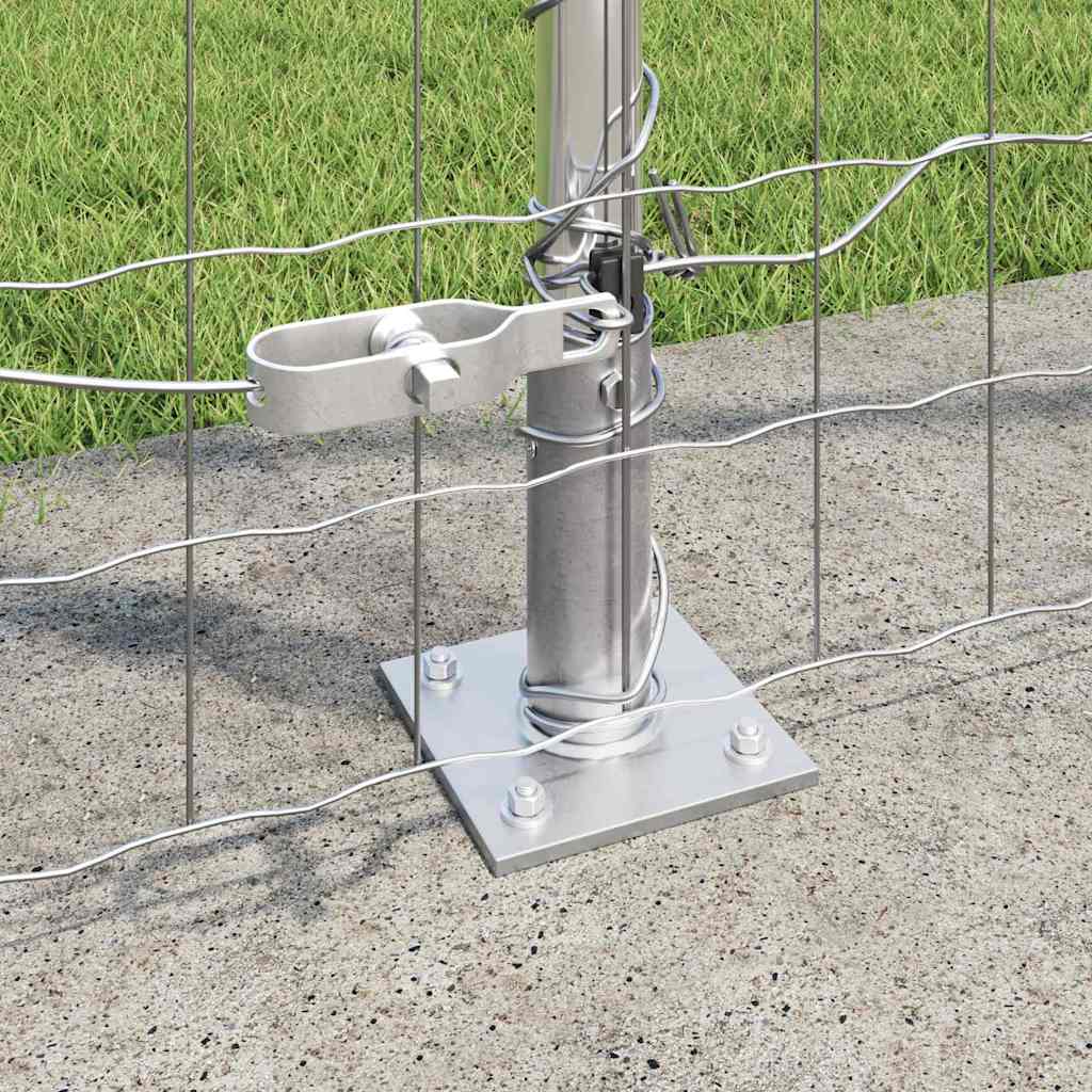 Τεντώτο με στήριγμα Ασημί 1,5 x 10 m Ατσάλι