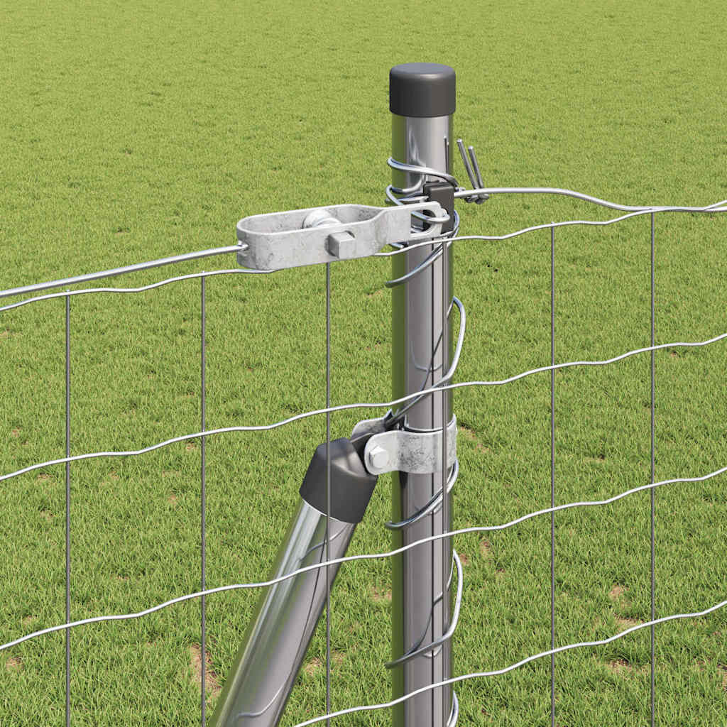 Τεντώτο με στήριγμα Ασημί 1,6 x 10 m Ατσάλι