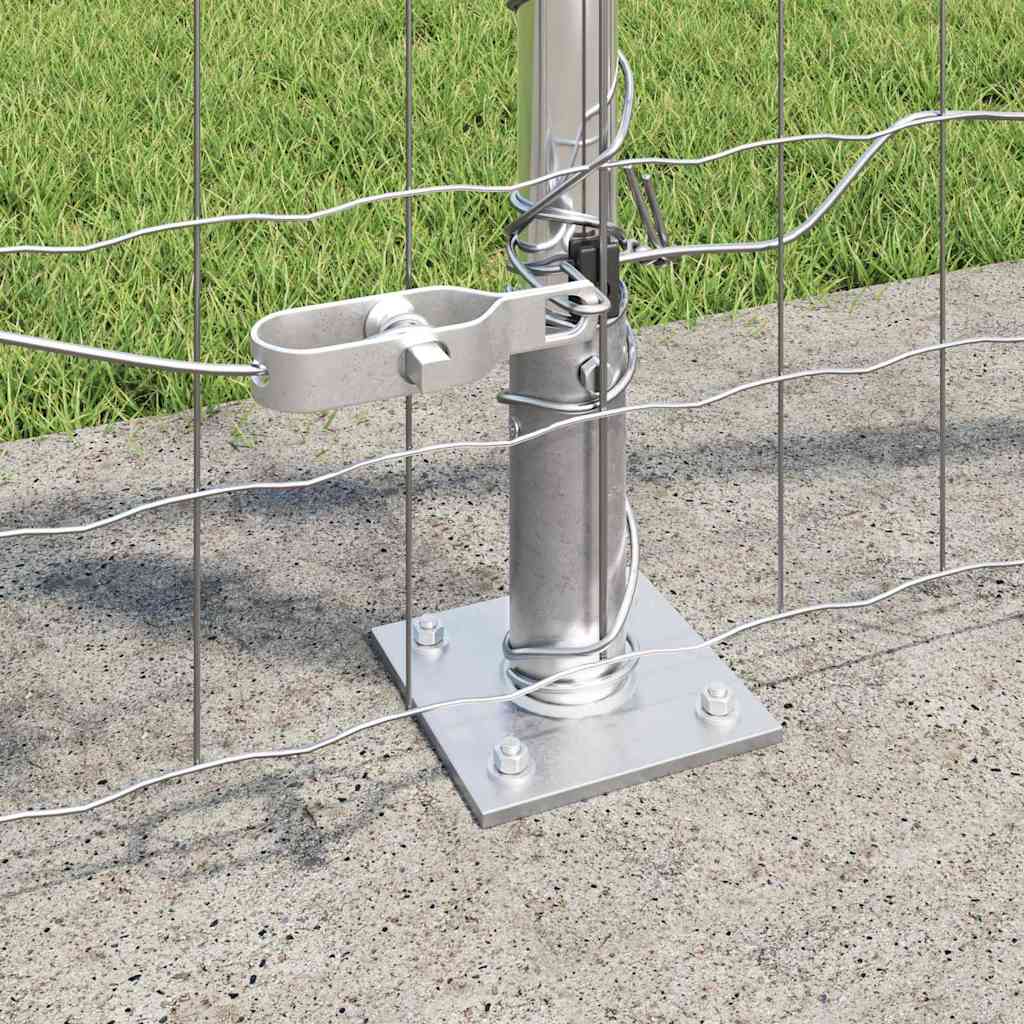 Τεντώτο με στήριγμα Ασημί 0,8 x 25 m Ατσάλι