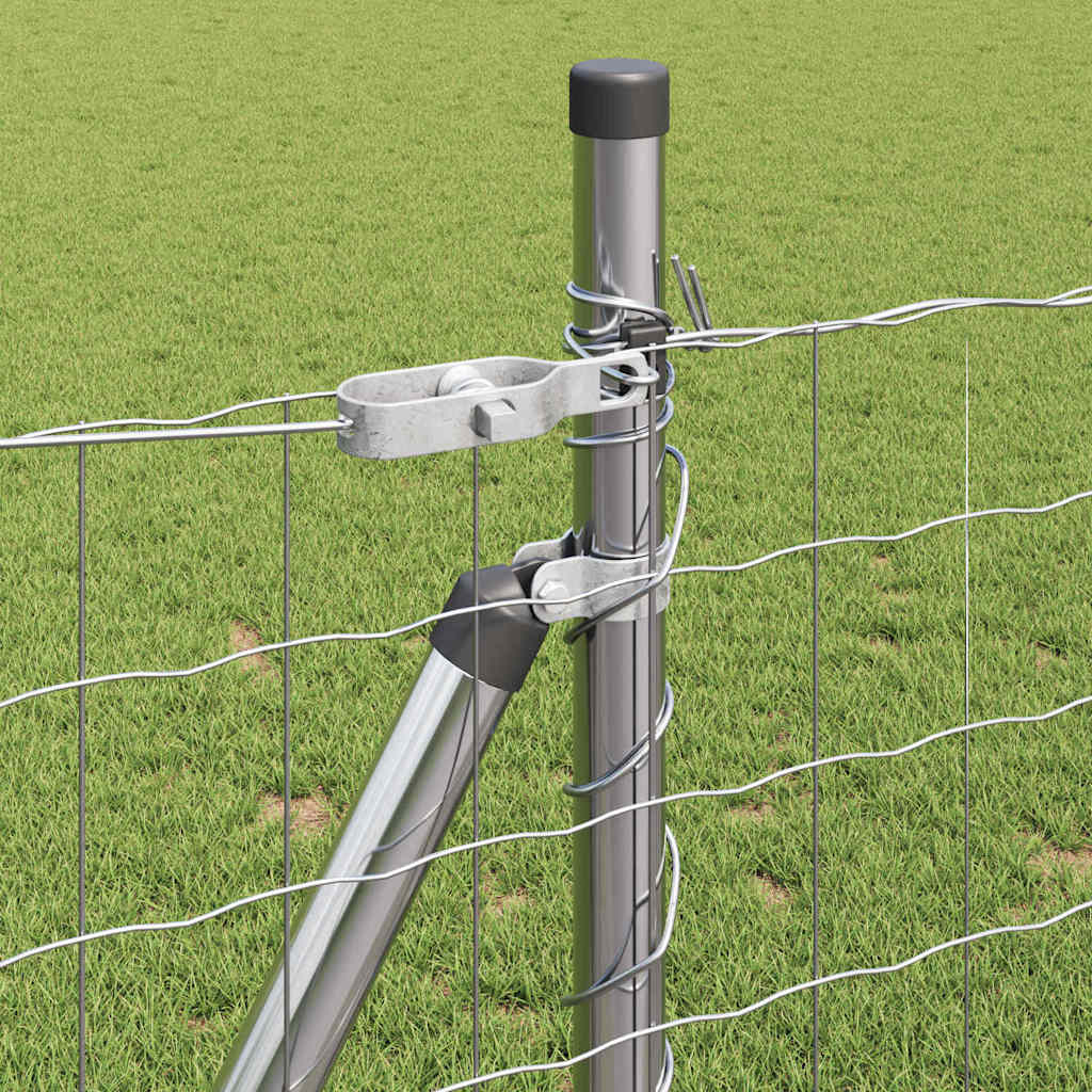 Τεντώτο με στήριγμα Ασημί 1 x 25 m Ατσάλι