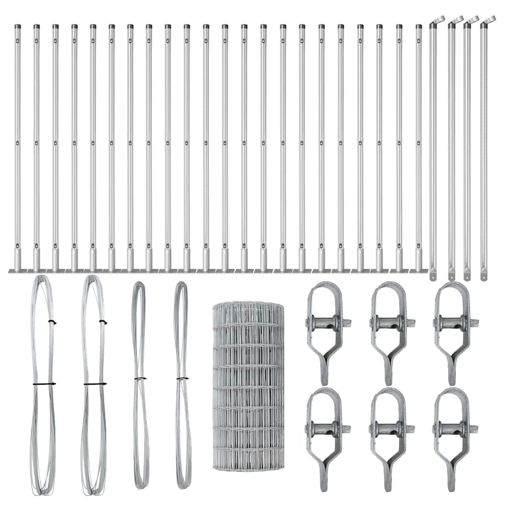 Τεντώτο με στήριγμα Ασημί 0,6 x 50 μ. Ατσάλι