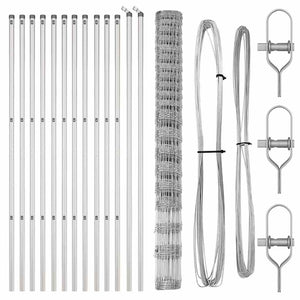 Φράχτης Συρμάτινου Φράχτη 25 x 1 m Γαλβανισμένος Χάλυβας Ασημί
