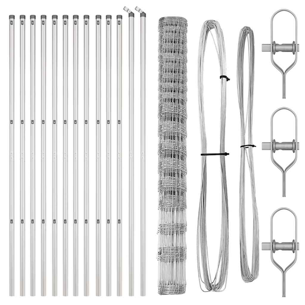 Στύλος Περιφράξεων Γαλβανισμένο 25 x 1,5 m Ατσάλι