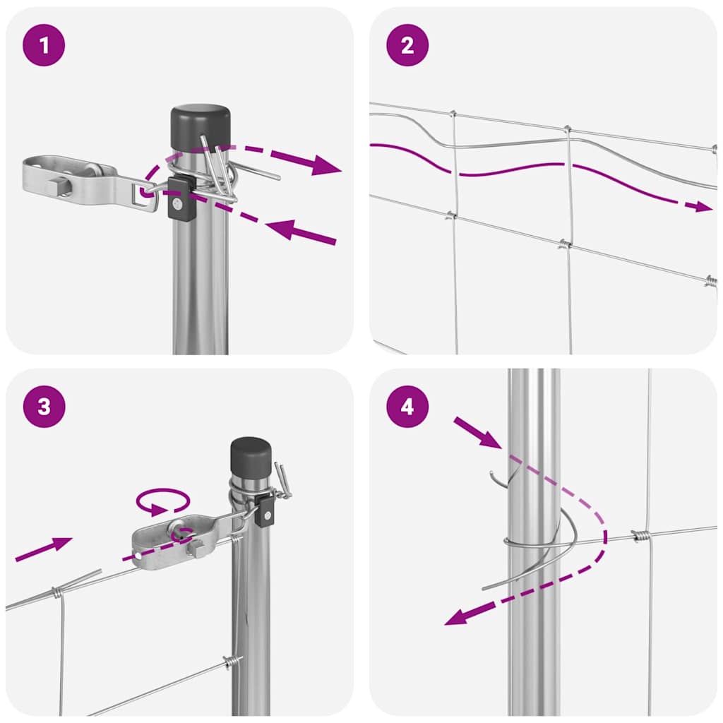 Στύλος Περιφράξεων Γαλβανισμένο 50 x 0,8 m Ατσάλι