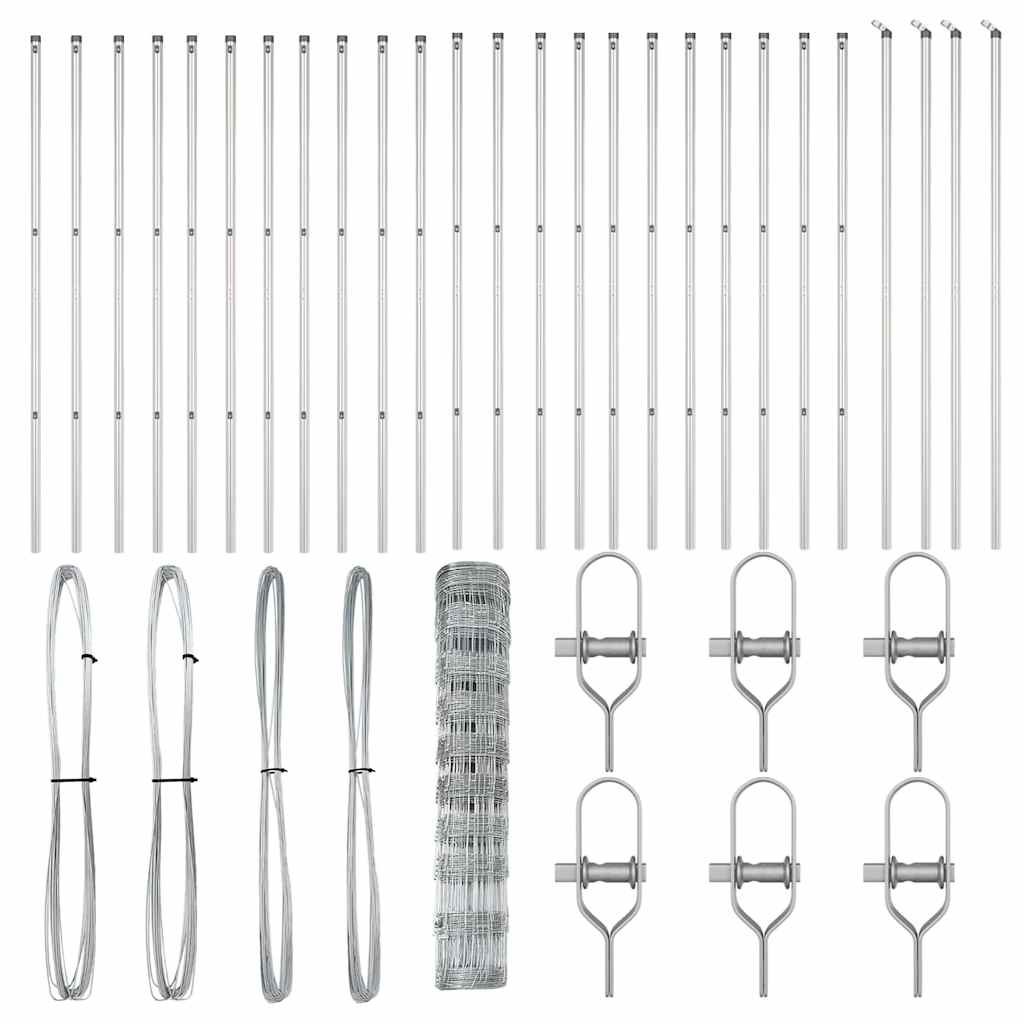 Στύλος Περιφράξεων Γαλβανισμένο 50 x 1 m Ατσάλι