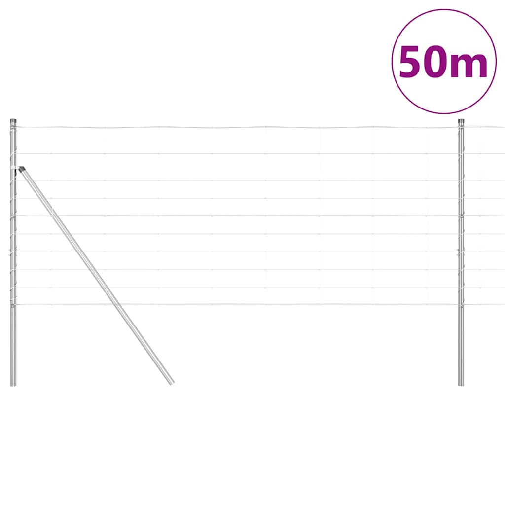 Στύλος Περιφράξεων Γαλβανισμένο 50 x 1 m Ατσάλι