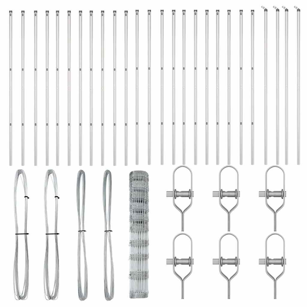 Στύλος Περιφράξεων Γαλβανισμένο 50 x 1,2 m Ατσάλι