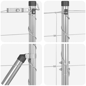 Φράχτης Συρμάτινου Φράχτη 50 x 1,5 m Γαλβανισμένος Χάλυβας