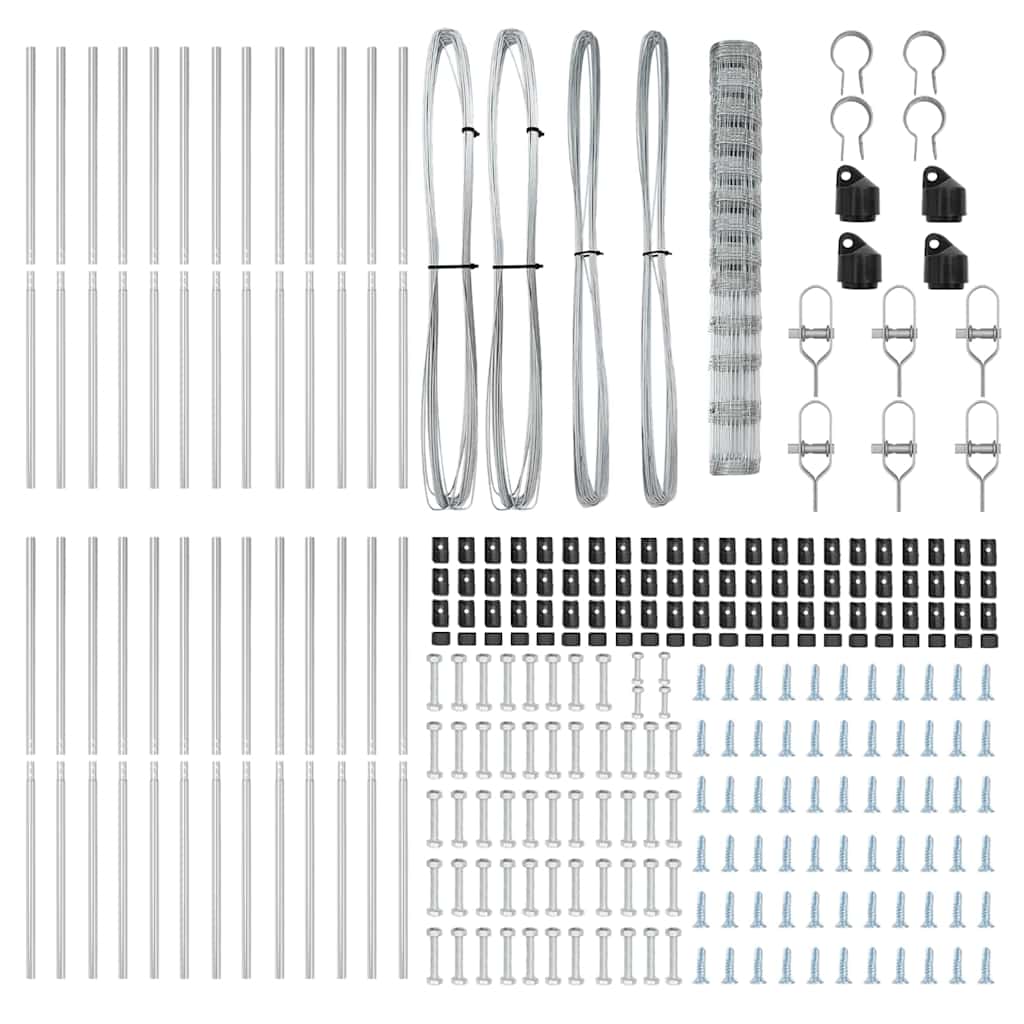 Στύλος Περιφράξεων Γαλβανισμένο 50 x 1,5 m Ατσάλι