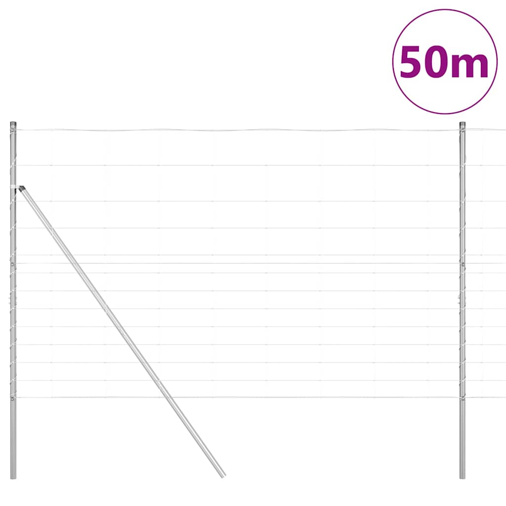 Στύλος Περιφράξεων Γαλβανισμένο 50 x 1,5 m Ατσάλι