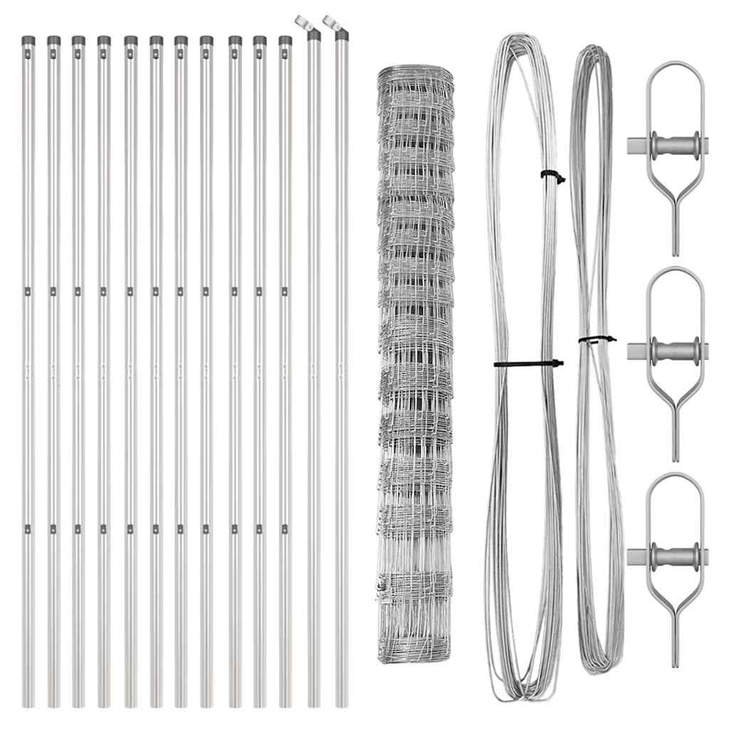 Στύλος Περιφράξεων Γαλβανισμένο 25 x 0,8 m Ατσάλι
