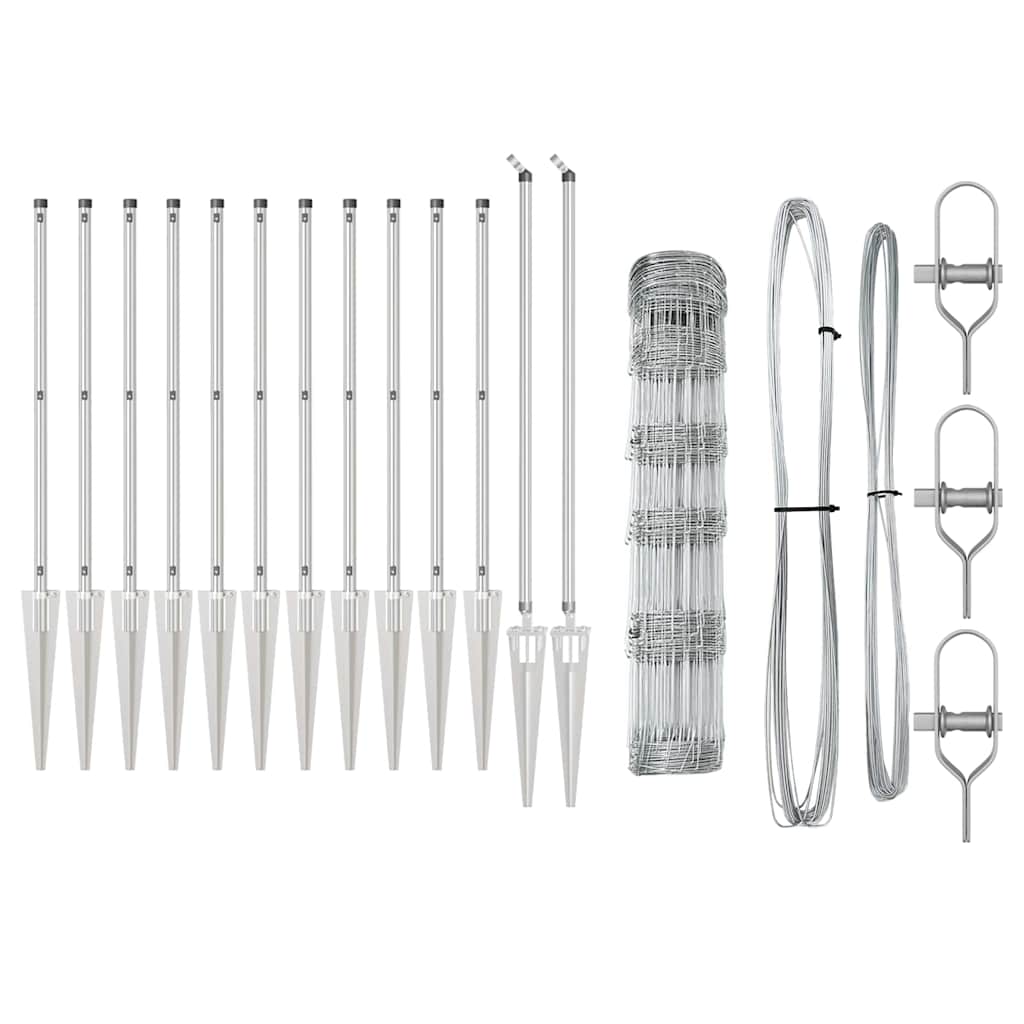 Στύλος Περιφράξεων Γαλβανισμένο 25 x 0,8 m Ατσάλι