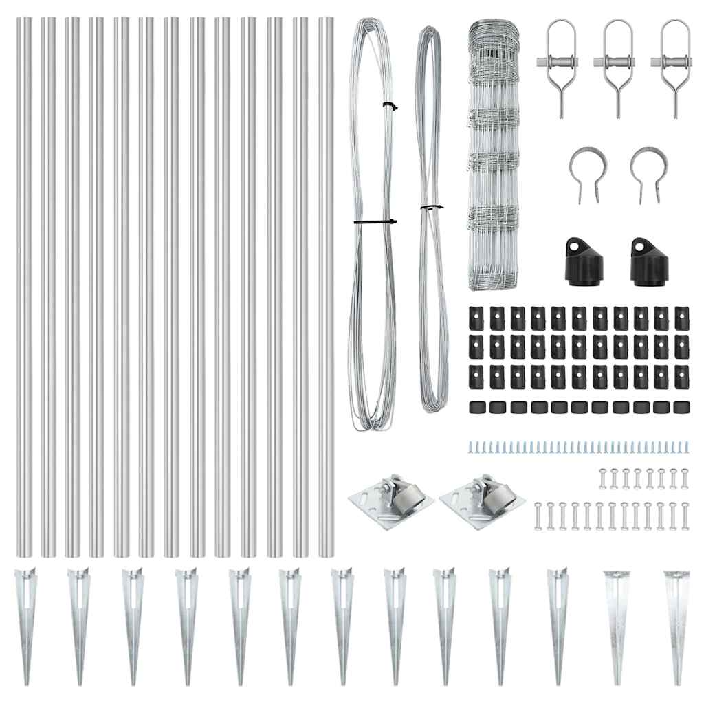 Στύλος Περιφράξεων Γαλβανισμένο 25 x 0,8 m Ατσάλι