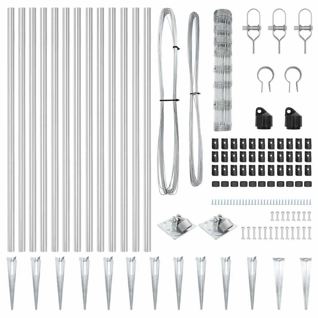 Στύλος Περιφράξεων Γαλβανισμένο 25 x 1 m Ατσάλι
