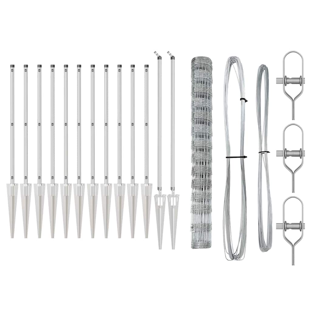 Στύλος Περιφράξεων Γαλβανισμένο 25 x 1,4 μ Ατσάλι