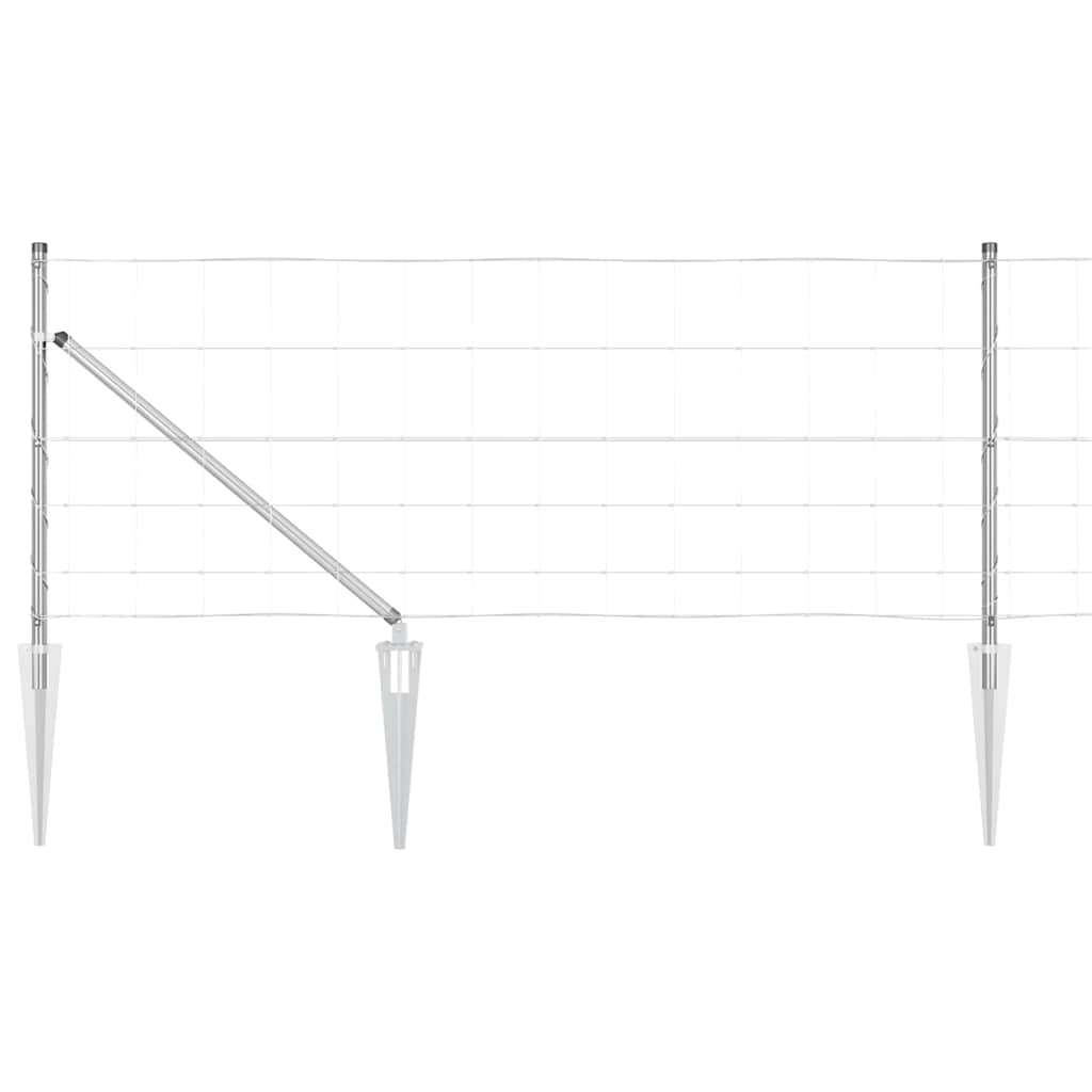 Στύλος Περιφράξεων Γαλβανισμένο 50 x 0,8 m Ατσάλι