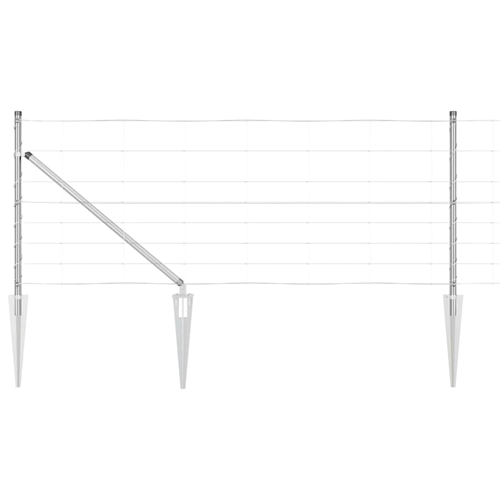 Στύλος Περιφράξεων Γαλβανισμένο 50 x 0,8 m Ατσάλι