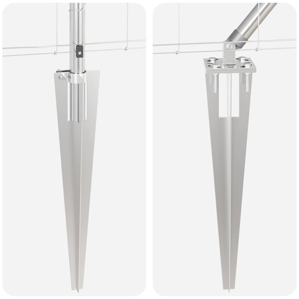 Στύλος Περιφράξεων Γαλβανισμένο 50 x 1 m Ατσάλι