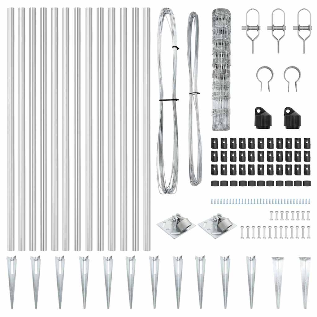 Στύλος Περιφράξεων Γαλβανισμένο 50 x 1 m Ατσάλι