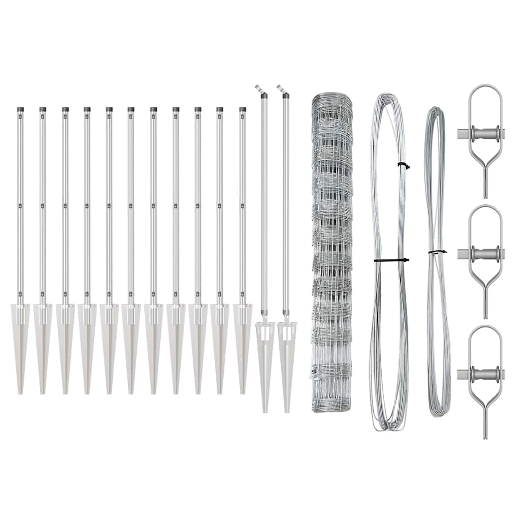 Στύλος Περιφράξεων Γαλβανισμένο 50 x 1,2 m Ατσάλι