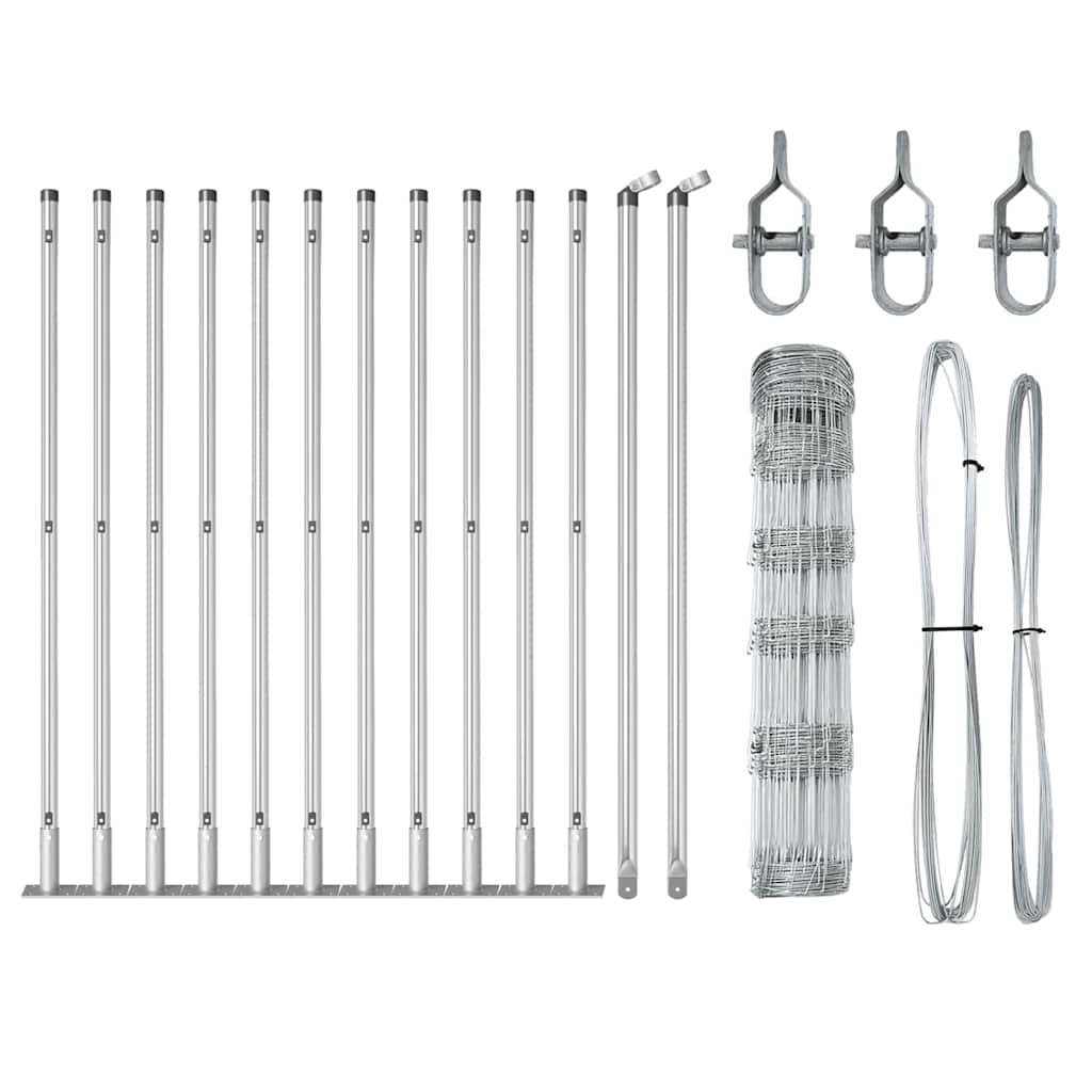 Στύλος Περιφράξεων Γαλβανισμένο 25 x 0,8 m Ατσάλι