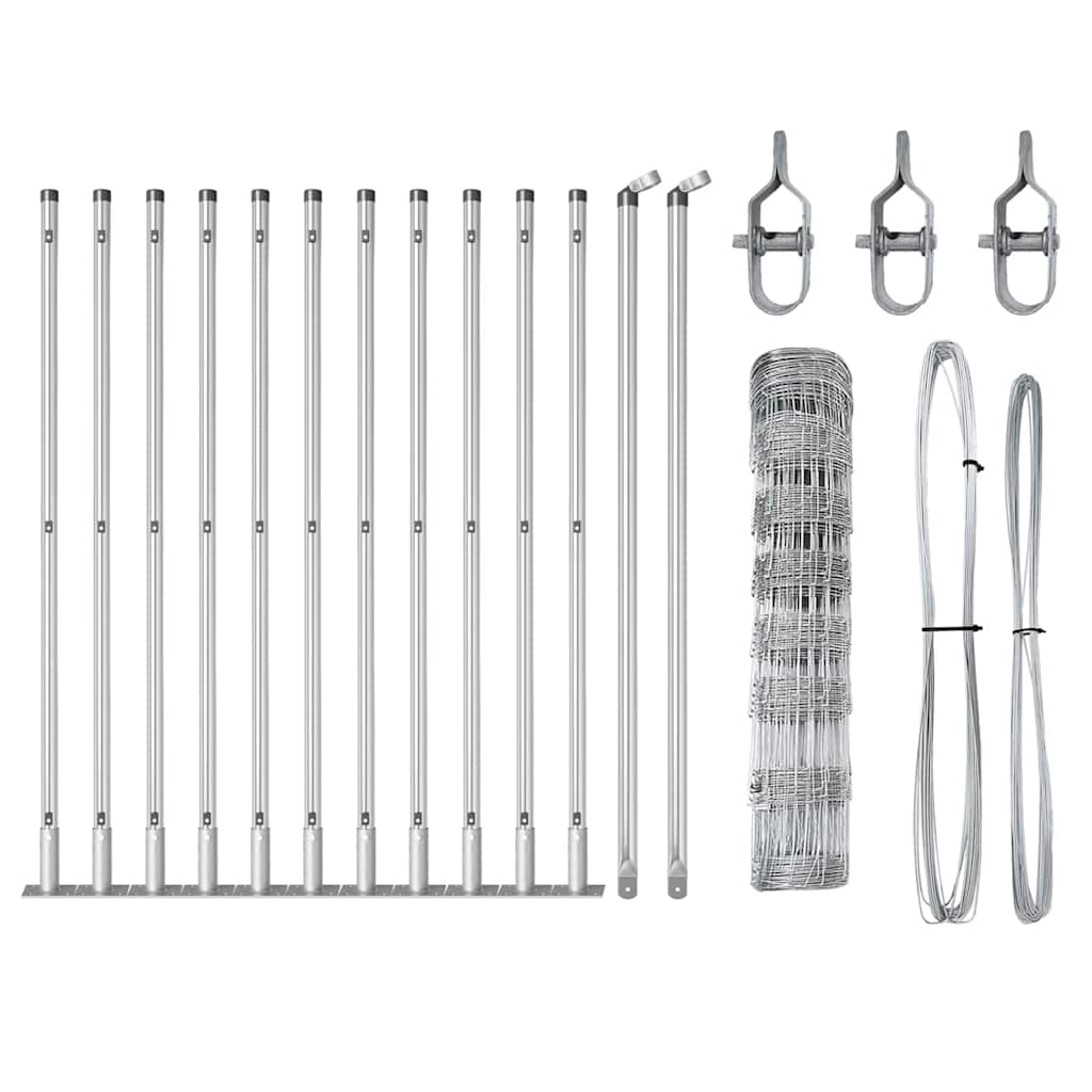 Στύλος Περιφράξεων Γαλβανισμένο 25 x 0,8 m Ατσάλι