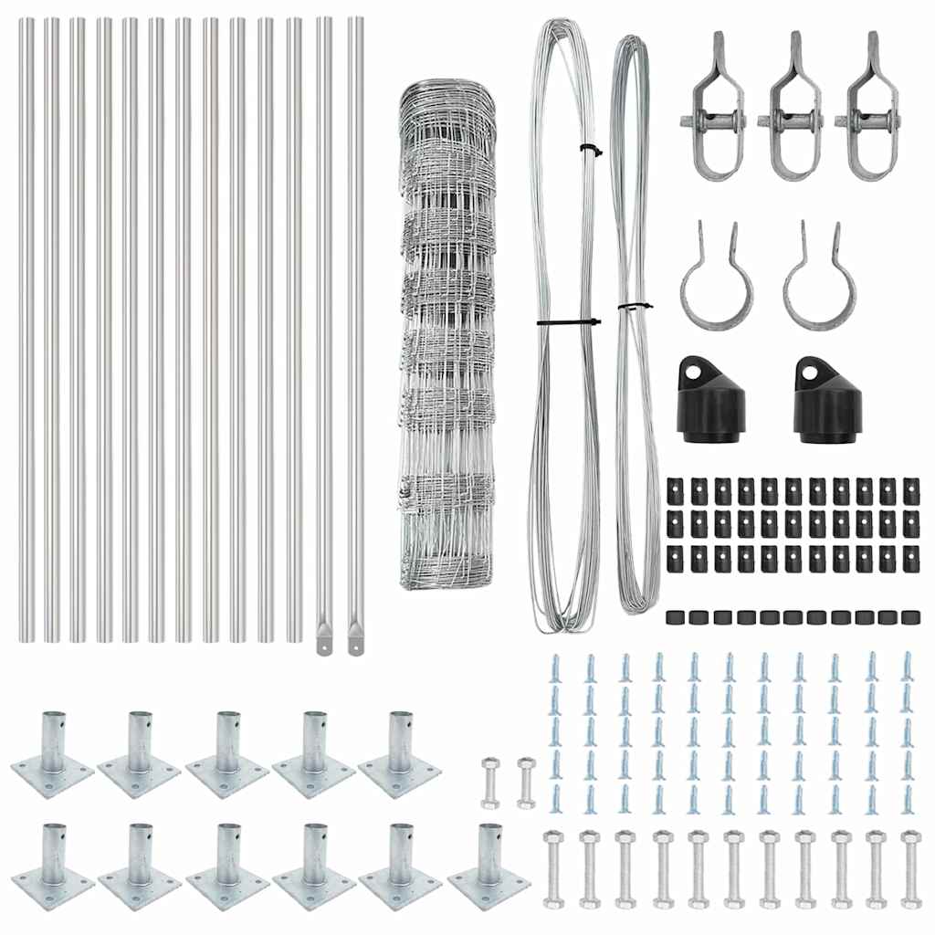 Στύλος Περιφράξεων Γαλβανισμένο 25 x 0,8 m Ατσάλι