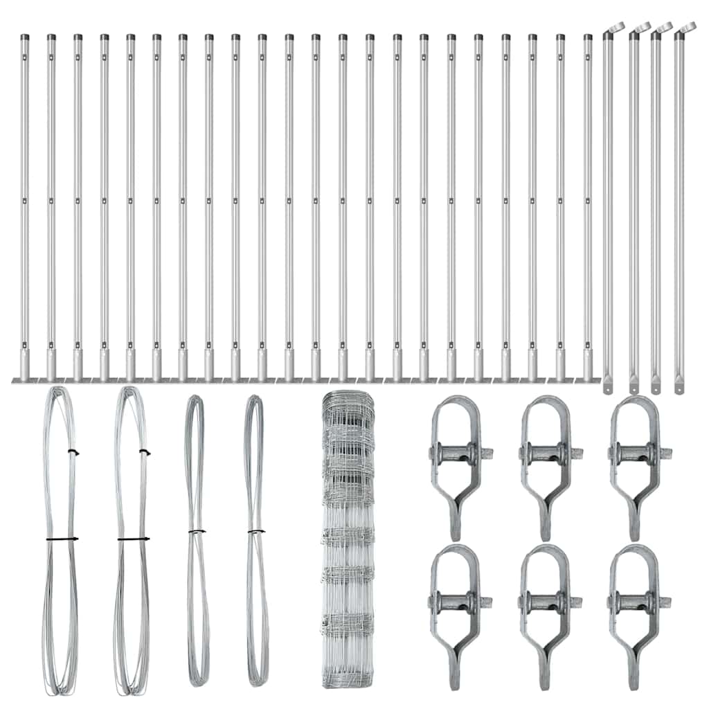 Στύλος Περιφράξεων Γαλβανισμένο 50 x 1 m Ατσάλι