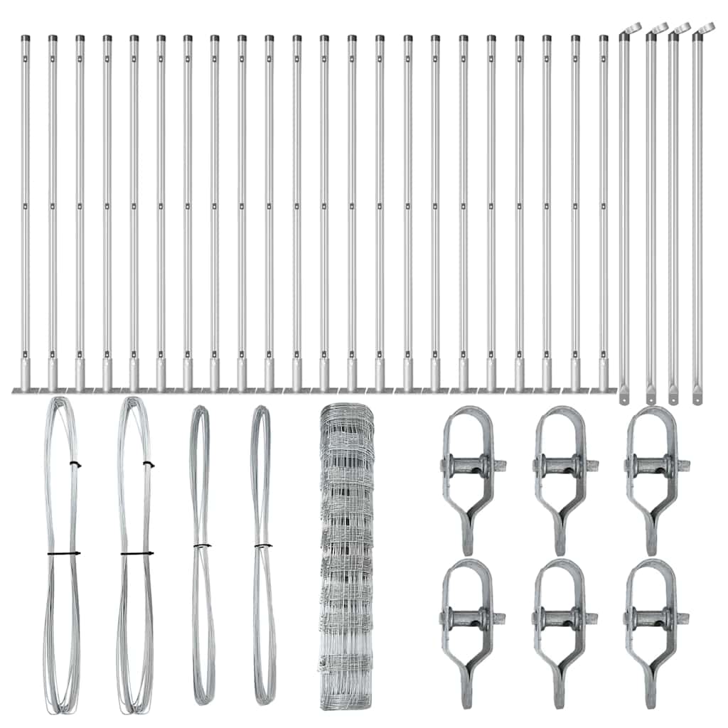 Στύλος Περιφράξεων Γαλβανισμένο 50 x 1 m Ατσάλι