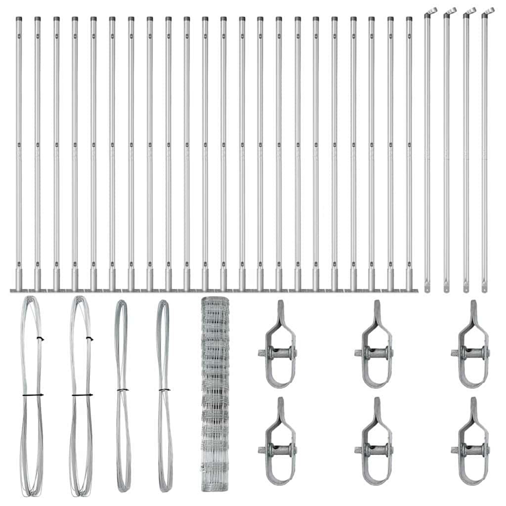Στύλος Περιφράξεων Γαλβανισμένο 50 x 1,2 m Ατσάλι