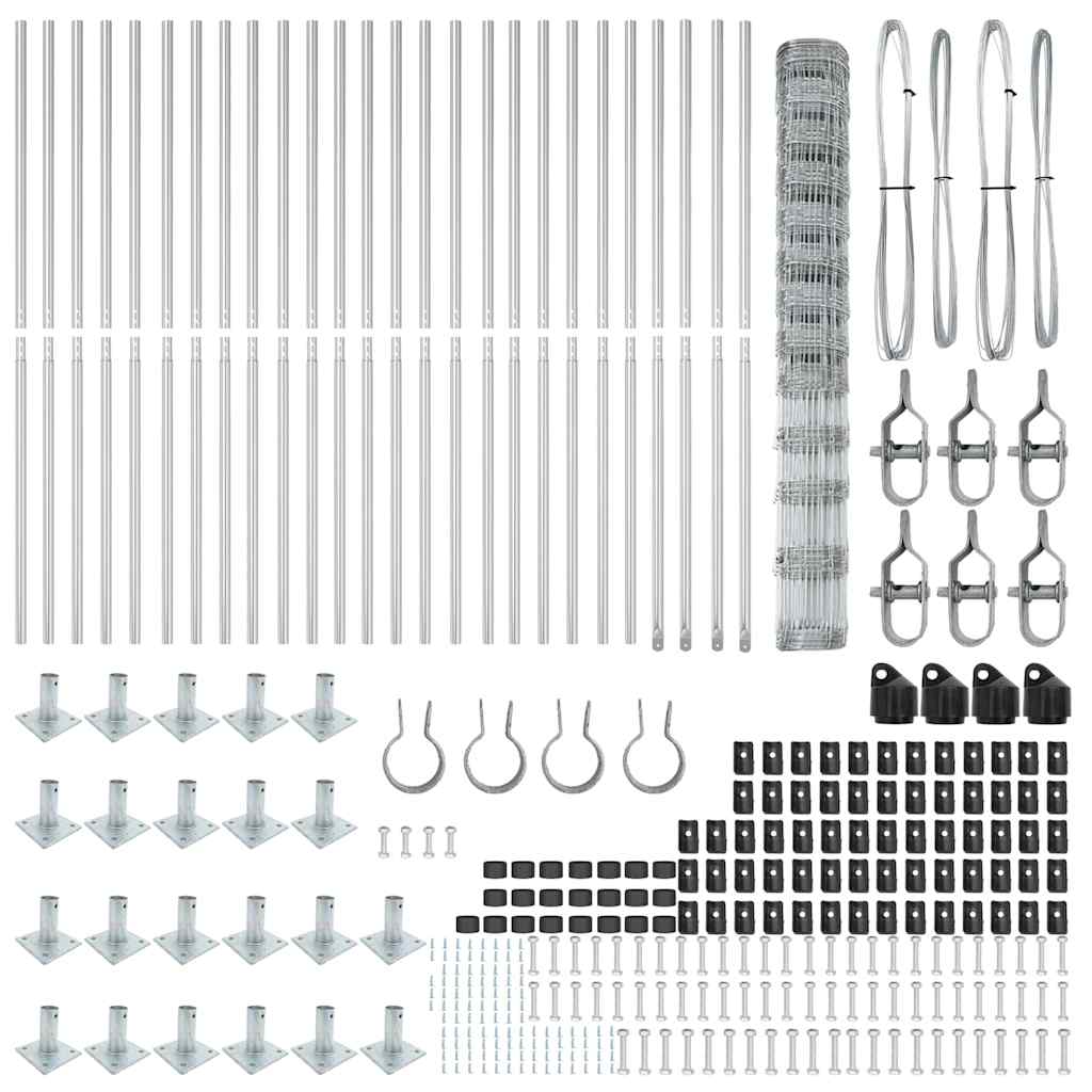 Στύλος Περιφράξεων Γαλβανισμένο 50 x 1,5 m Ατσάλι